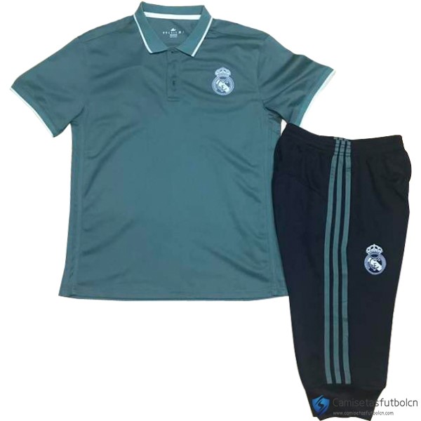 Polo Real Madrid Conjunto Completo 2017-18 Verde